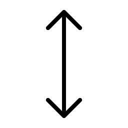 Arrows Vertical Thin Smiley – Icons