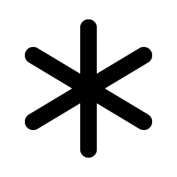 Asterisk Bold Smiley – Icons