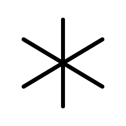 Asterisk Thin Smiley – Icons