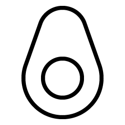 Avocado Thin Smiley – Icons