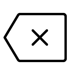 Backspace Thin Smiley – Icons