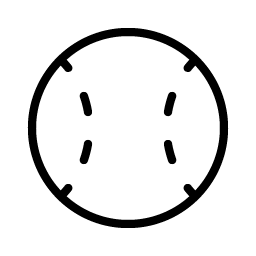 Baseball Thin Smiley – Icons