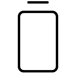 Battery Vertical Empty Thin Smiley – Icons