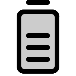 Battery Vertical High Duotone Smiley – Icons