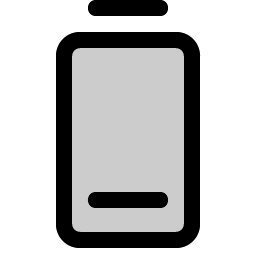 Battery Vertical Low Duotone Smiley – Icons
