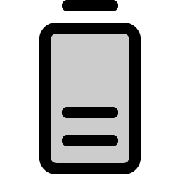 Battery Vertical Medium Duotone Smiley – Icons