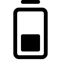 Battery Vertical Medium Fill Smiley – Icons