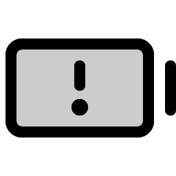 Battery Warning Duotone Smiley – Icons