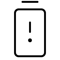 Battery Warning Vertical Thin Smiley – Icons