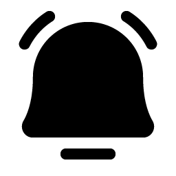 Bell Simple Ringing Fill Smiley – Icons