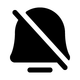Bell Simple Slash Fill Smiley – Icons