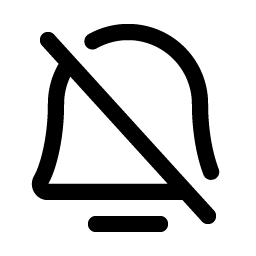 Bell Simple Slash Smiley – Icons