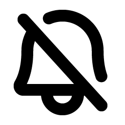 Bell Slash Bold Smiley – Icons