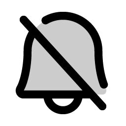 Bell Slash Duotone Smiley – Icons