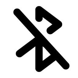 Bluetooth Slash Bold Smiley – Icons