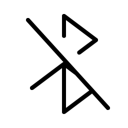 Bluetooth Slash Thin Smiley – Icons