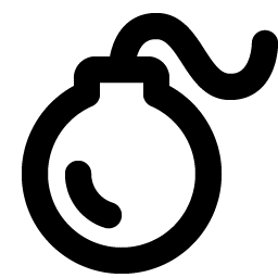 Bomb Bold Smiley – Icons