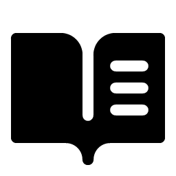 Book Open Text Fill Smiley – Icons