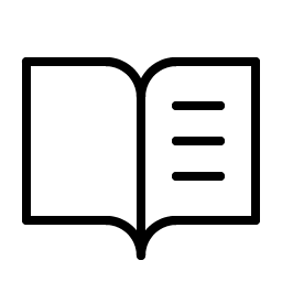 Book Open Text Thin Smiley – Icons