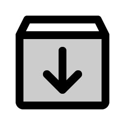 Box Arrow Down Duotone Smiley – Icons