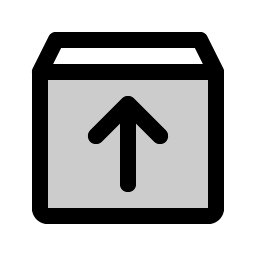 Box Arrow Up Duotone Smiley – Icons