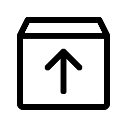 Box Arrow Up Light Smiley – Icons