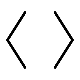 Brackets Angle Thin Smiley – Icons