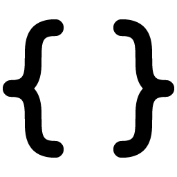 Brackets Curly Bold Smiley – Icons