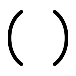Brackets Round Light Smiley – Icons