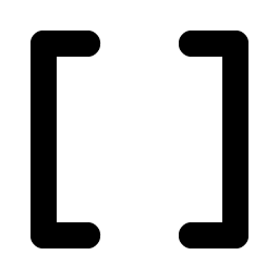 Brackets Square Bold Smiley – Icons