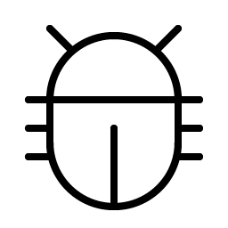 Bug Beetle Thin Smiley – Icons