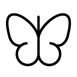 Butterfly Thin Smiley – Icons
