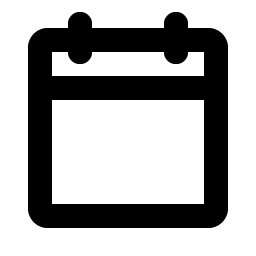 Calendar Blank Bold Smiley – Icons
