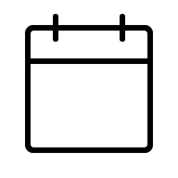 Calendar Blank Thin Smiley – Icons