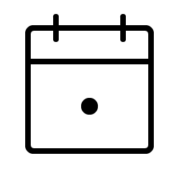 Calendar Dot Thin Smiley – Icons