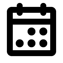 Calendar Dots Bold Smiley – Icons