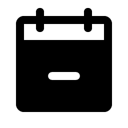 Calendar Minus Fill Smiley – Icons
