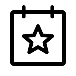 Calendar Star Light Smiley – Icons