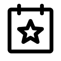 Calendar Star Smiley – Icons