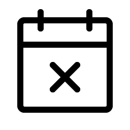Calendar X Light Smiley – Icons