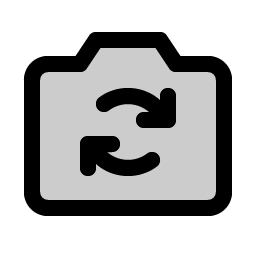 Camera Rotate Duotone Smiley – Icons