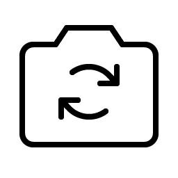 Camera Rotate Thin Smiley – Icons