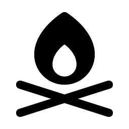 Campfire Fill Smiley – Icons