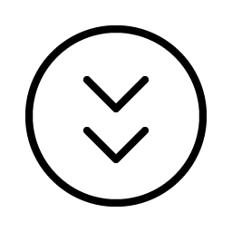 Caret Circle Double Down Thin Smiley – Icons