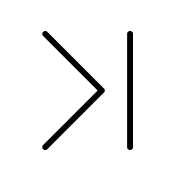 Caret Line Right Thin Smiley – Icons