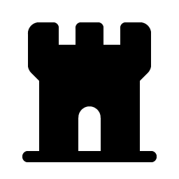 Castle Turret Fill Smiley – Icons