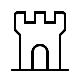 Castle Turret Thin Smiley – Icons