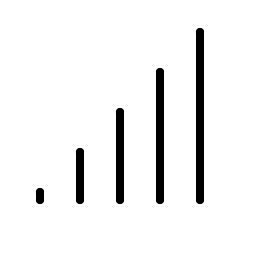 Cell Signal Full Thin Smiley – Icons