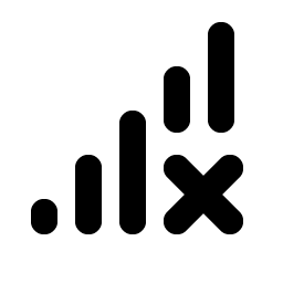 Cell Signal X Bold Smiley – Icons