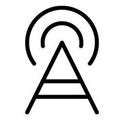 Cell Tower Thin Smiley – Icons